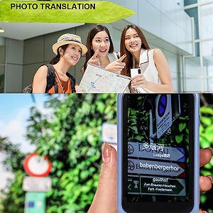 Інтелектуальний Голосовий Перекладач, Двосторонній Онлайн-Перекладач у Реальному Часі з 138 Мовами та 3-дюймовим Сенсорним Екраном synthetic.ua - Фото 1