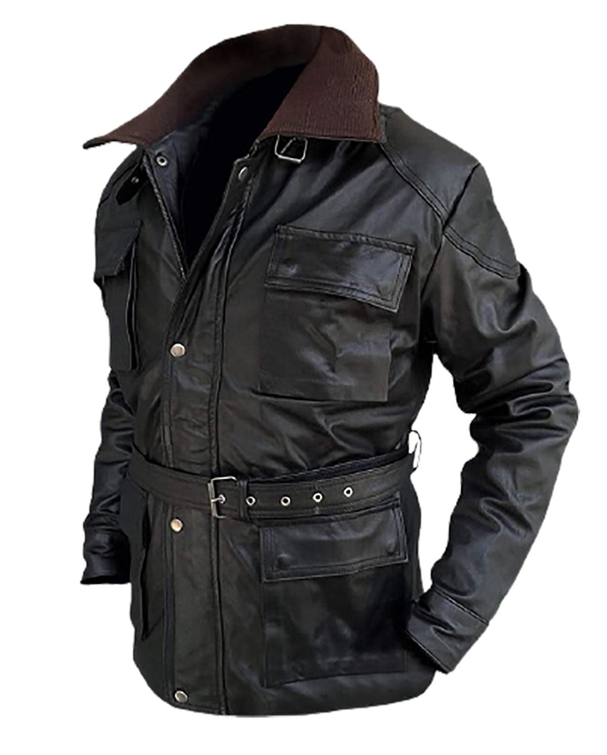 Шкіряна куртка EU Fashions Tom Hardy Bane Coat Dark Knight Rises Black, фото №3