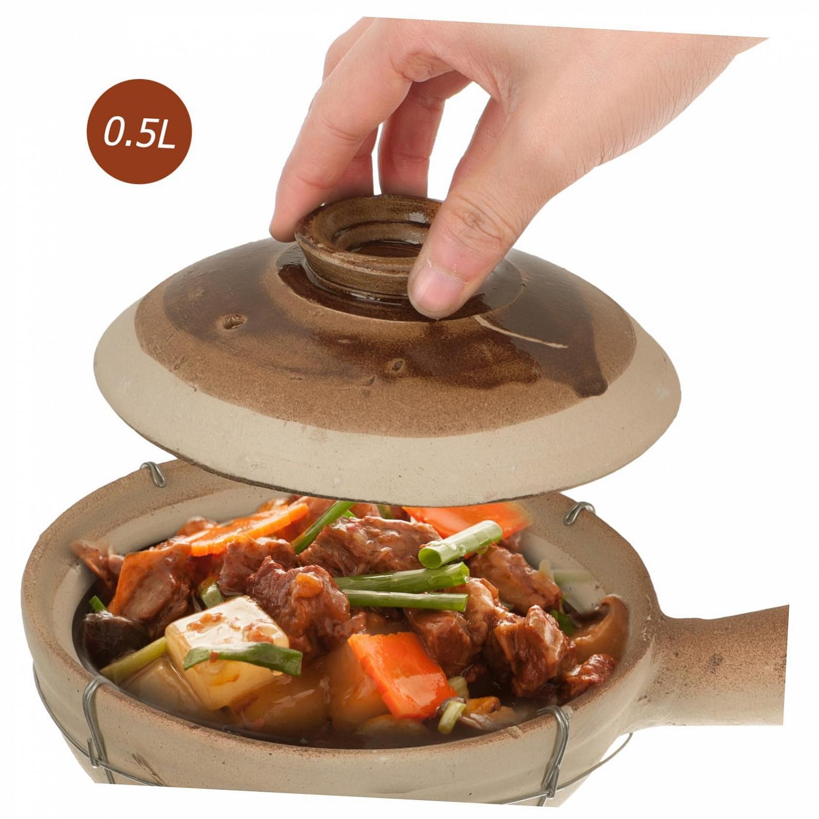 Ківш OUNONA з двома ручками та отвором для пари Термостійкий, фото №6