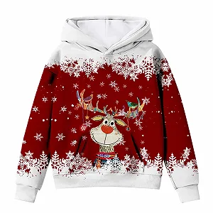 Пуловер для дівчинки, дитячий різдвяний synthetic.ua - Фото 1