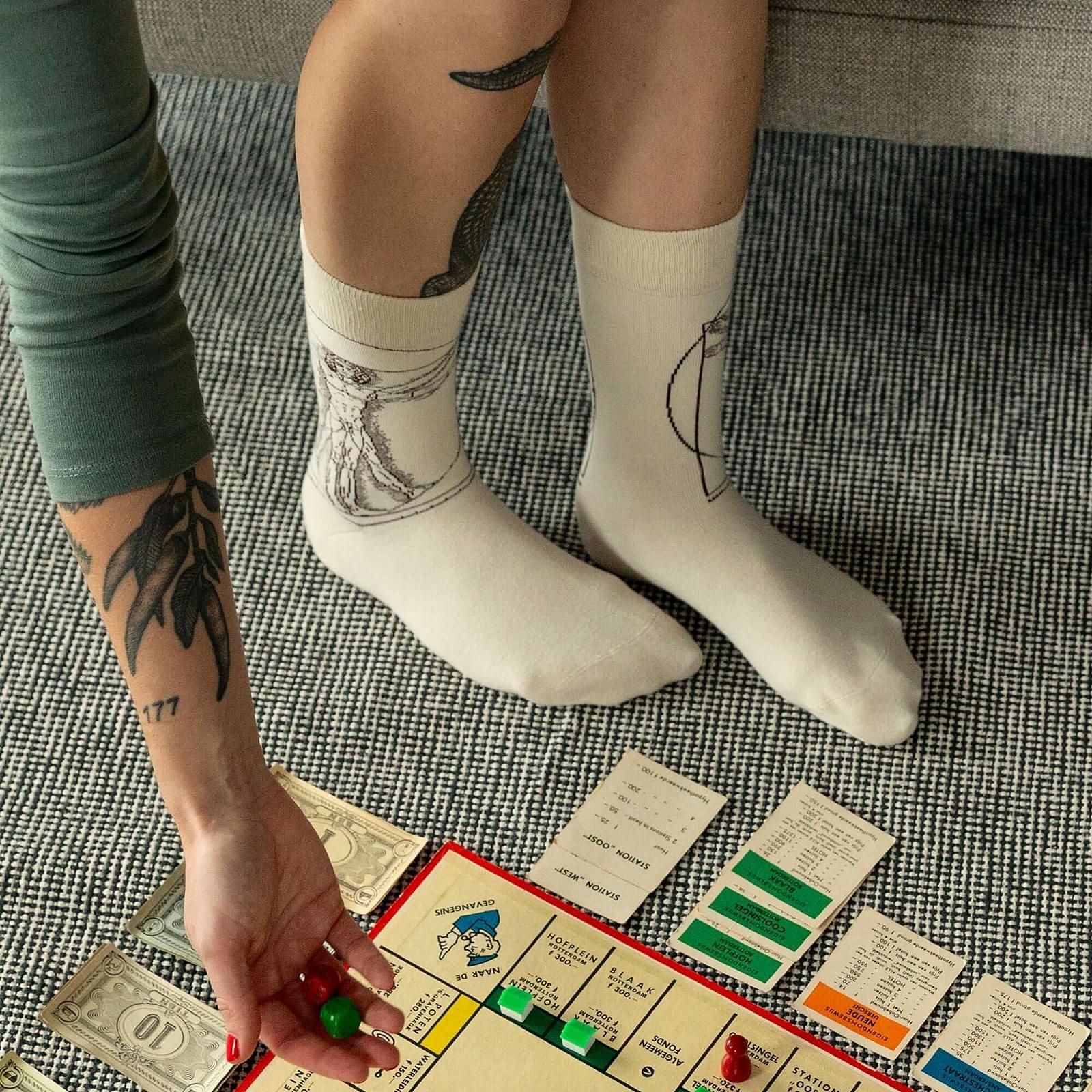 Носки Art Gustav Klimt, Mondrian, Van Gogh, Franz Marc, Friedrich, Munch, фото №4