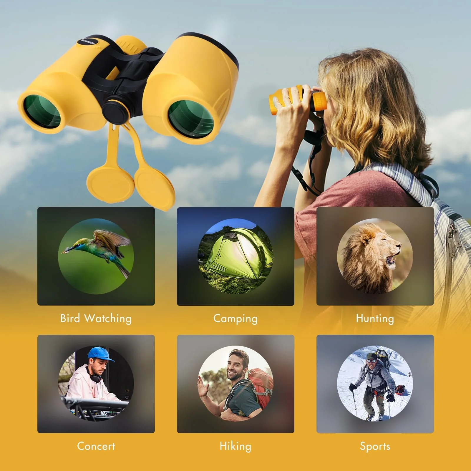 Бінокль High Performance Compact Waterproof BAK-4 Prism FMC Lens для дорослих та дітей, фото №6