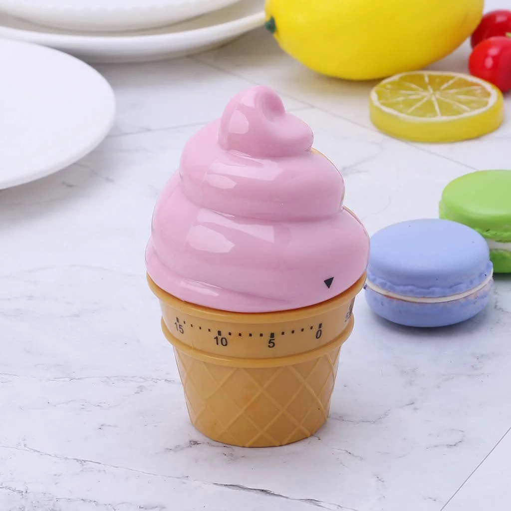 Таймер кухонный Ice Cream Механический 60 минут, фото №2 Таймер кухонный Ice Cream Механический 60 минут, фото №2
