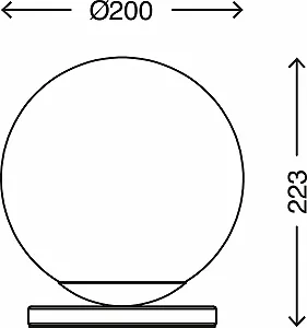 Приліжкова лампа Trango Sun* 7010C з плафоном у формі скляної кулі, прозорий, E27 synthetic.ua - Фото 1