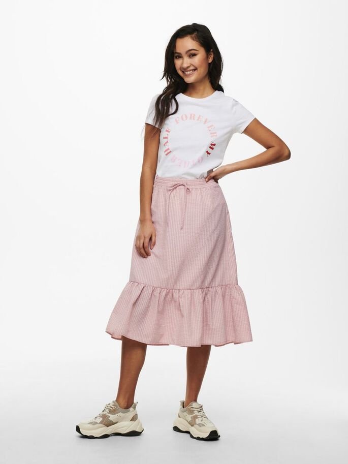 Футболка ONLLOVE LIFE FIT TOP BOX JRS 15226018  HALF ONLY Білий S, фото №4