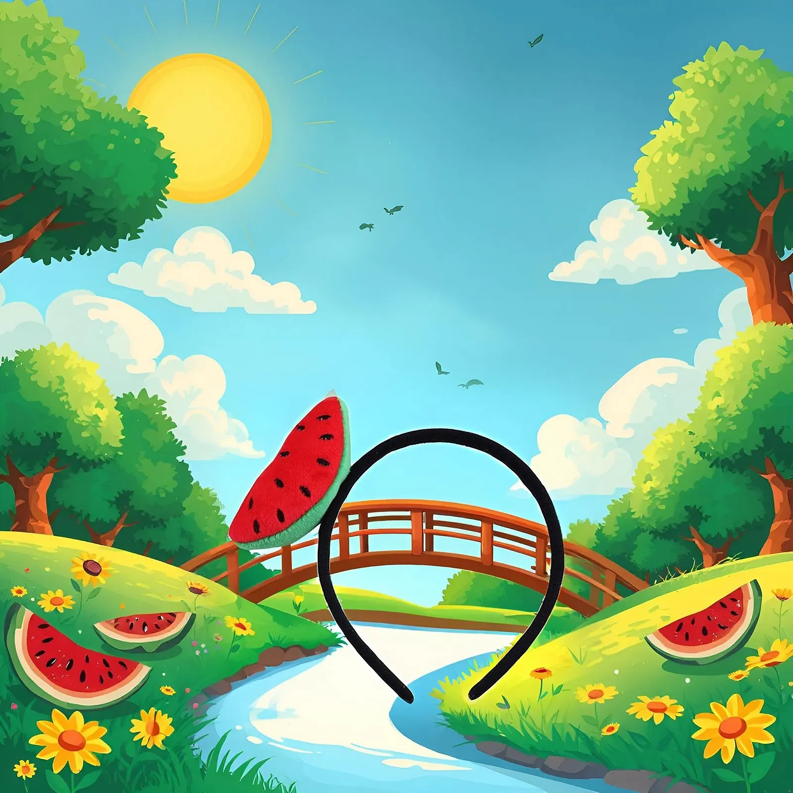 Обруч на Голову для Дівчат з Гумкою для Волосся, фото №3