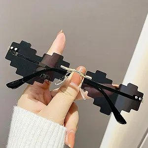 Солнцезащитные очки в форме сердца Funny Mosaic Heart Funny Mosaic Heart Prom Beach Glasses Trendy Accessory для мужчин и женщин synthetic.ua - Фото 1