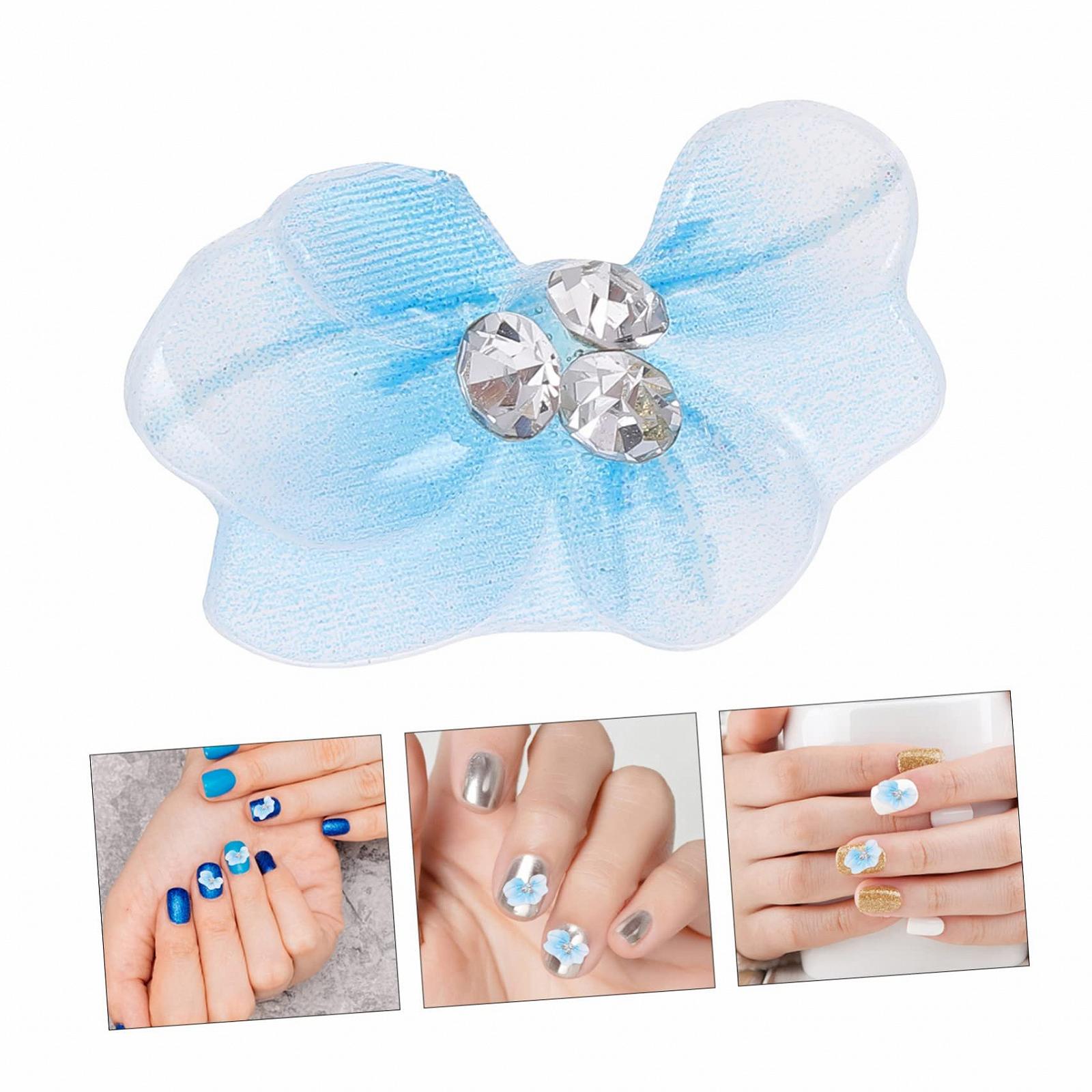 Прикраси для нігтів MERRYHAPY 10 шт, квіти та перли, саморобні, модні та аксесуарів, фото №8