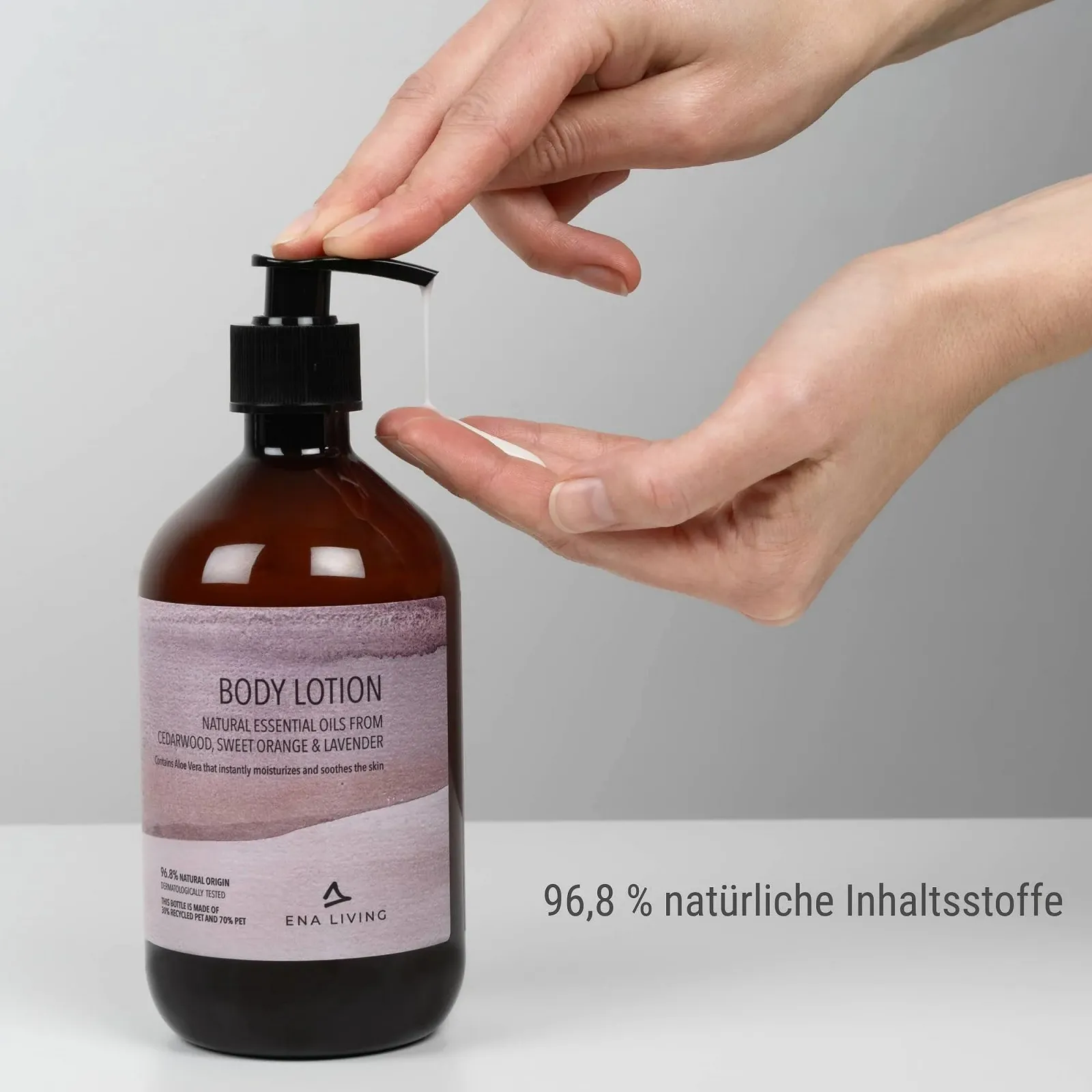 Лосьйон для тіла ENA Living у диспенсері - 500 мл з лавандою, апельсином і кедровим деревом, фото №3 Лосьйон для тіла ENA Living у диспенсері - 500 мл з лавандою, апельсином і кедровим деревом, фото №3