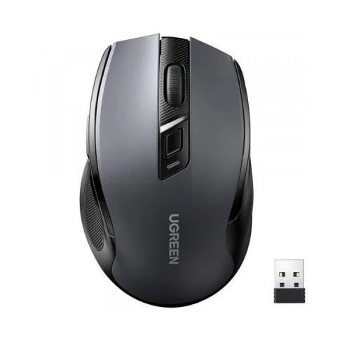 Мышка Ugreen MU006 Ergonomic Wireless Gray/Black (15063), фото №1