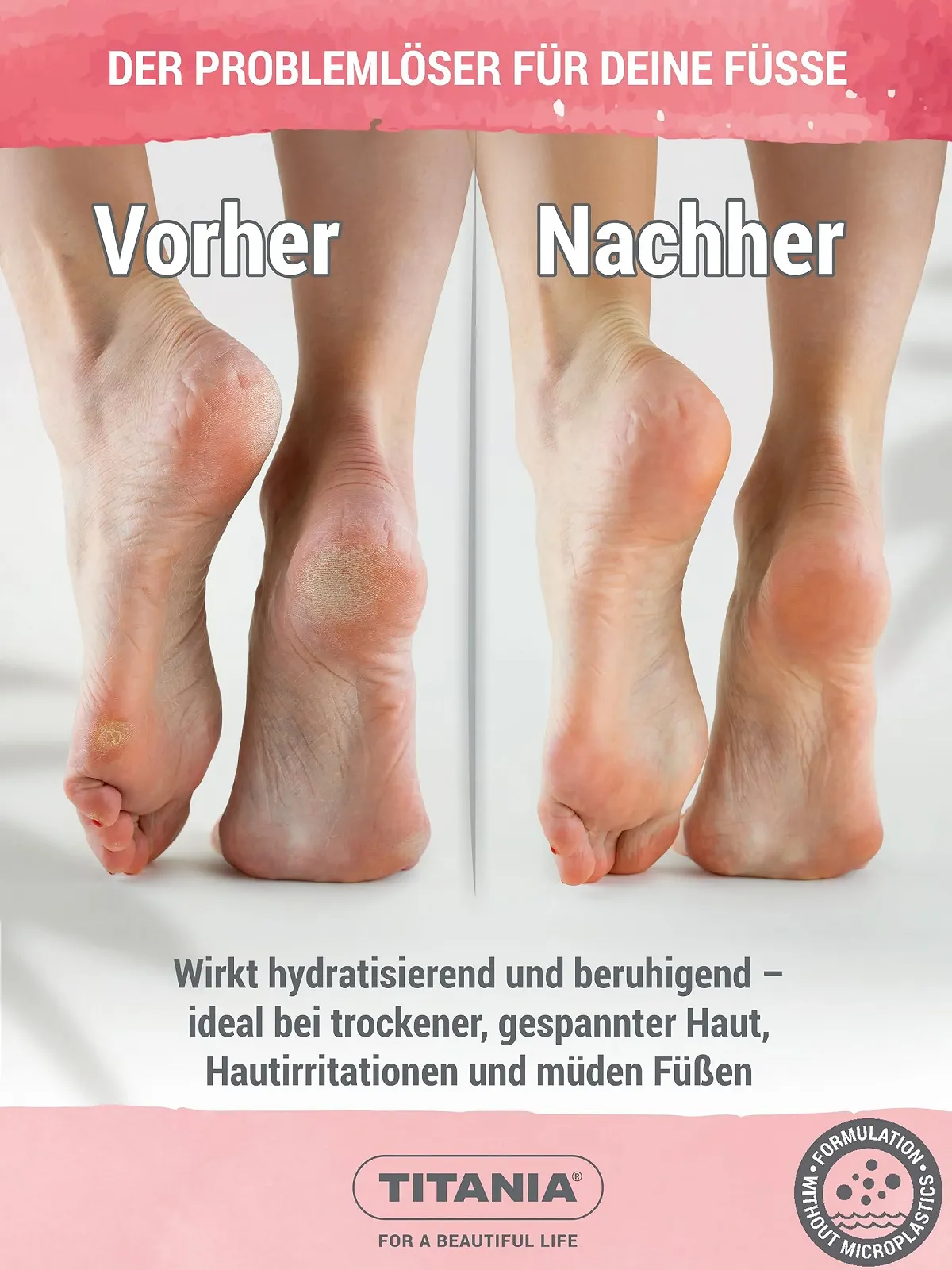 Крем для ног TITANIA Urea 10% с конским каштаном, сорбитолом и витамином E, 75 мл, фото №4