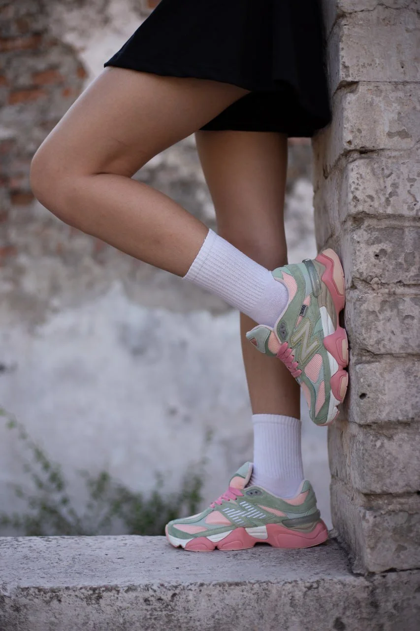 Кроссовки New Balance 9060 light Green Pink, фото №5