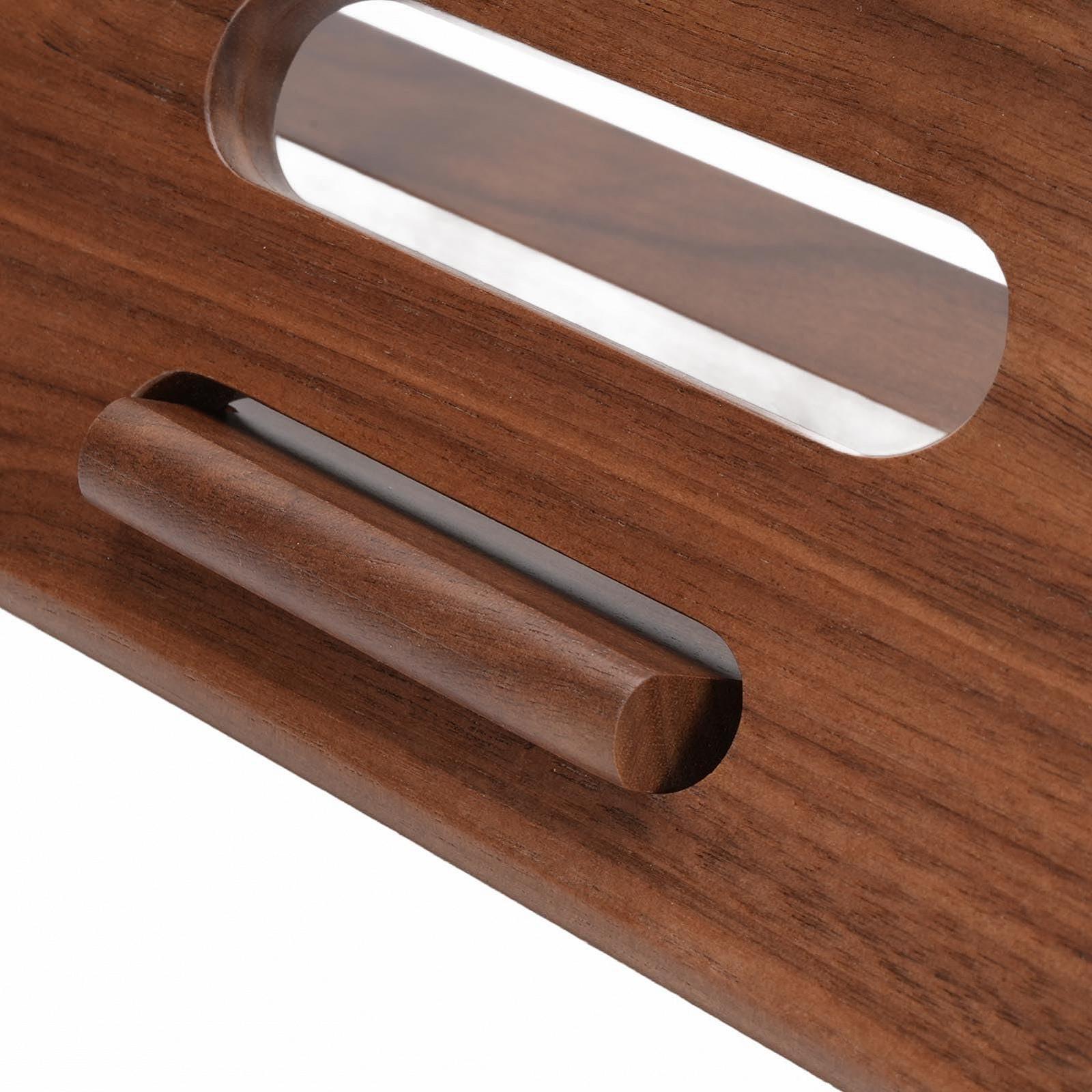 Подставка для планшета Регулируемая складная деревянная подставка Идеально подходит для чтения и работы Универсальная совместимость для домашнего офиса Отделка ореховым лаком, фото №5