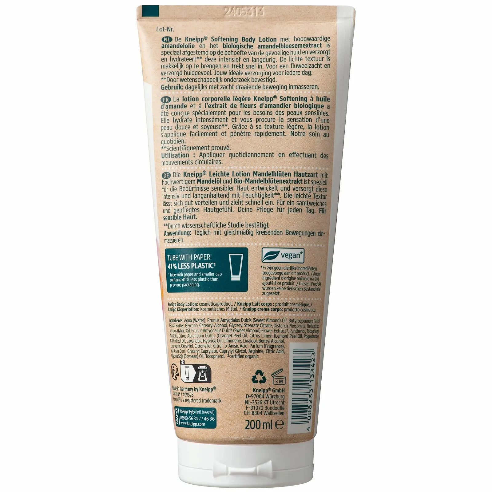 Лосьйон для тіла Kneipp Almond Flowers 200 мл, фото №2