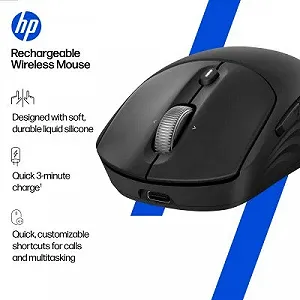 Мышка HP 700 Rechargeable Wireless/Bluetooth Black (AZ7B0AA) synthetic.ua - Фото 1