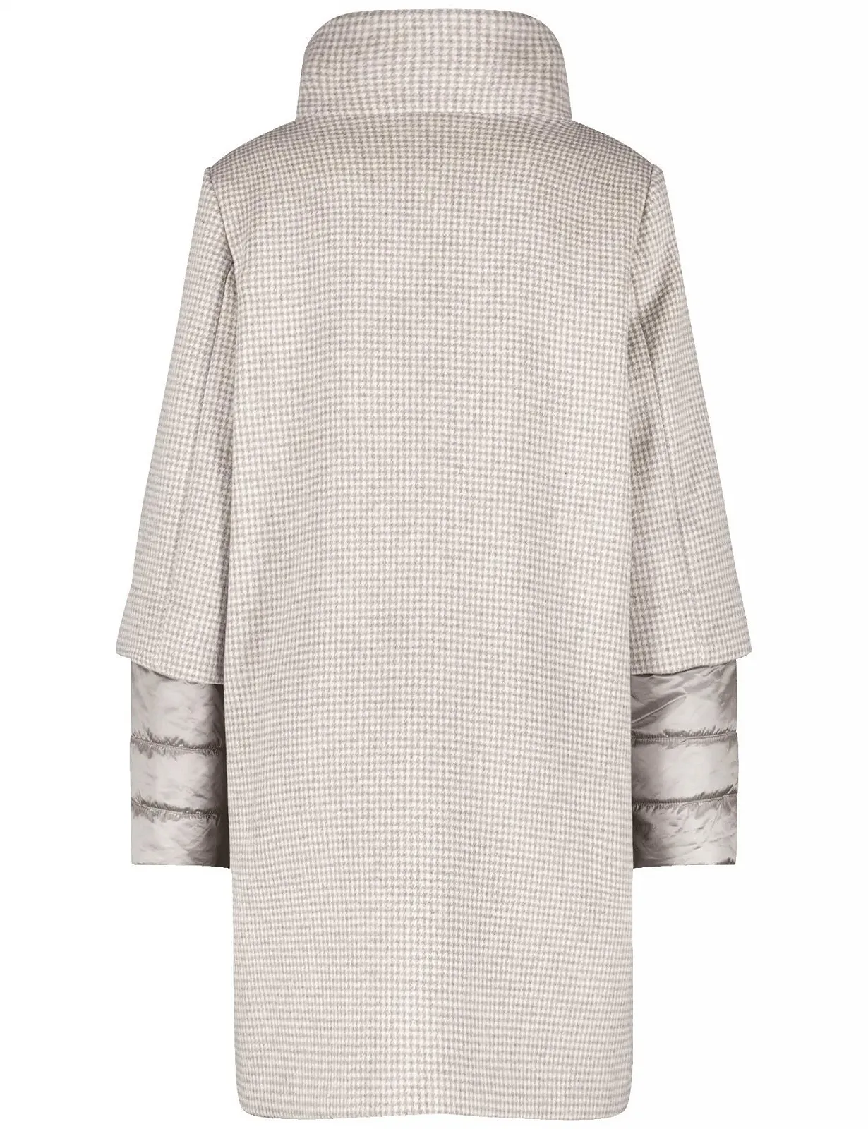 Коротке пальто Gerry Weber в клітинку з нашивкою, довгий рукав, фото №2