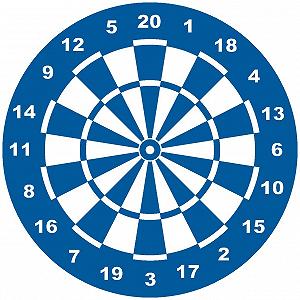 Наклейка на стіну Dart Board Дартс - Фото 1