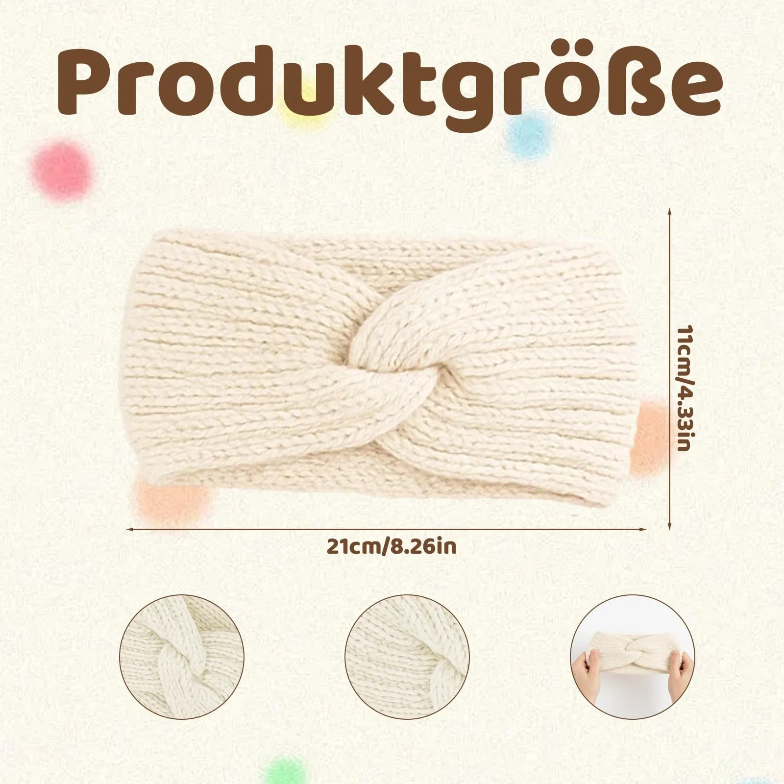 Набір з зимових пов'язок для голови жіночих Осінь-Зима, фото №2 Набір з зимових пов'язок для голови жіночих Осінь-Зима, фото №2