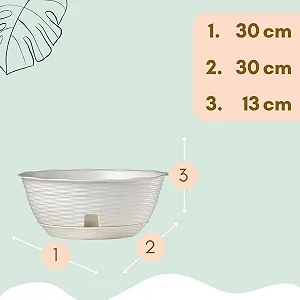 Подвесные корзины GarPet Набор из 2 шт. Ротанг Белый С металлическими цепями synthetic.ua - Фото 1