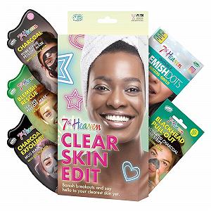 Набор для ухода за кожей 7th Heaven Clear Skin Edit - 3 маски для лица, полоски для пор носа и точечные средства от прыщей - Фото 1