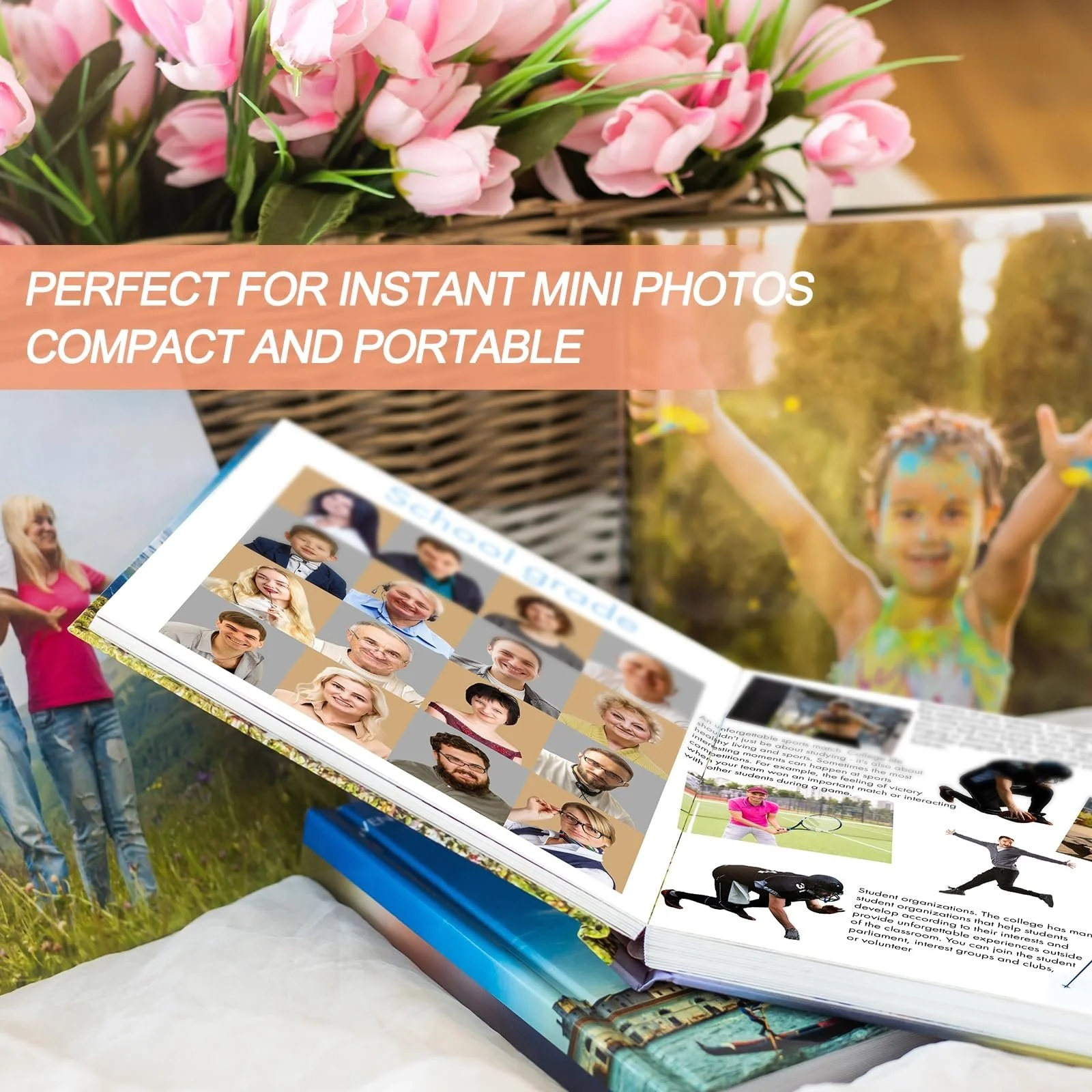 Фотоальбом sourcing map 64 карманный Кожаная обложка 2x3 Маленький фотоальбом с передним окошком для мгновенных фотографий, бежевый, фото №6 Фотоальбом sourcing map 64 карманный Кожаная обложка 2x3 Маленький фотоальбом с передним окошком для мгновенных фотографий, бежевый, фото №6