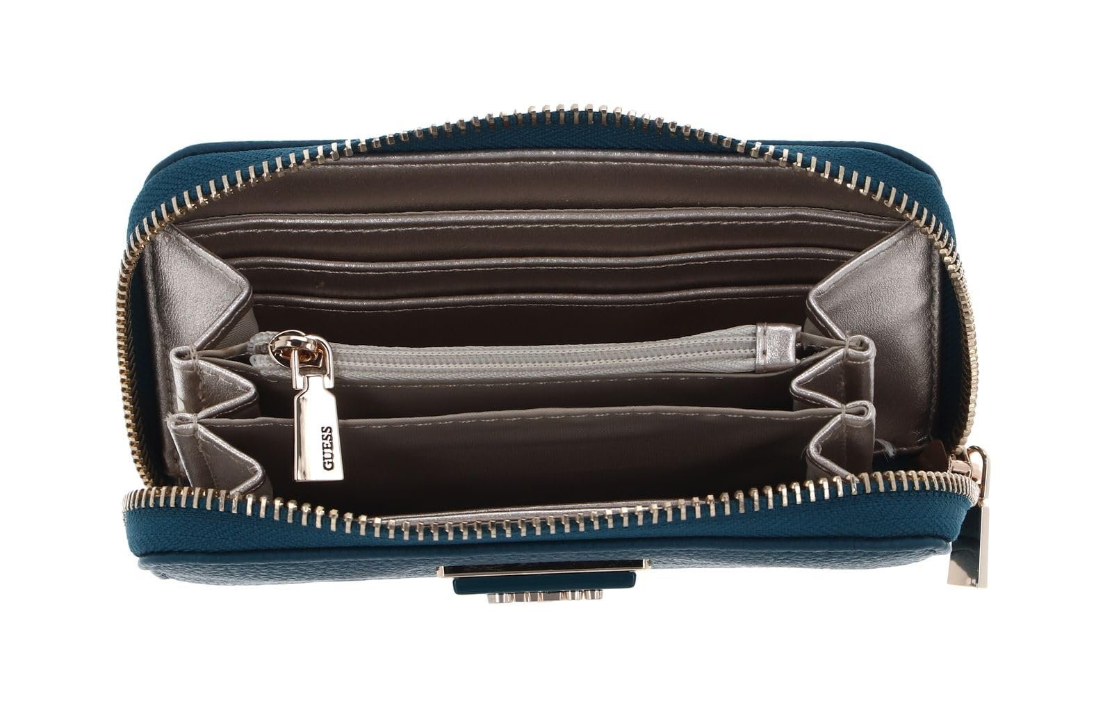 Гаманець GUESS Meridian SLG Medium Zip Around Teal, бірюзовий, фото №2