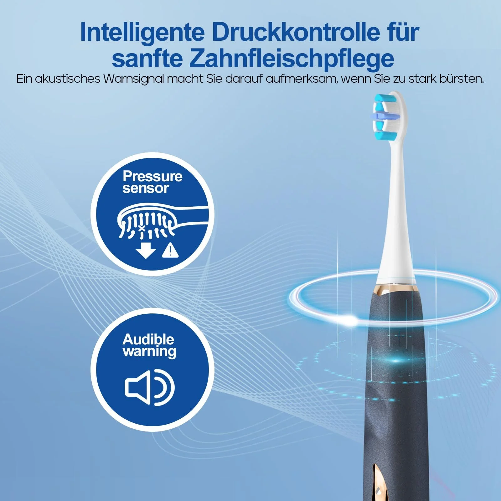 Электрическая зубная щетка Seago Sonic SG2753 5 режимов Blue, фото №3