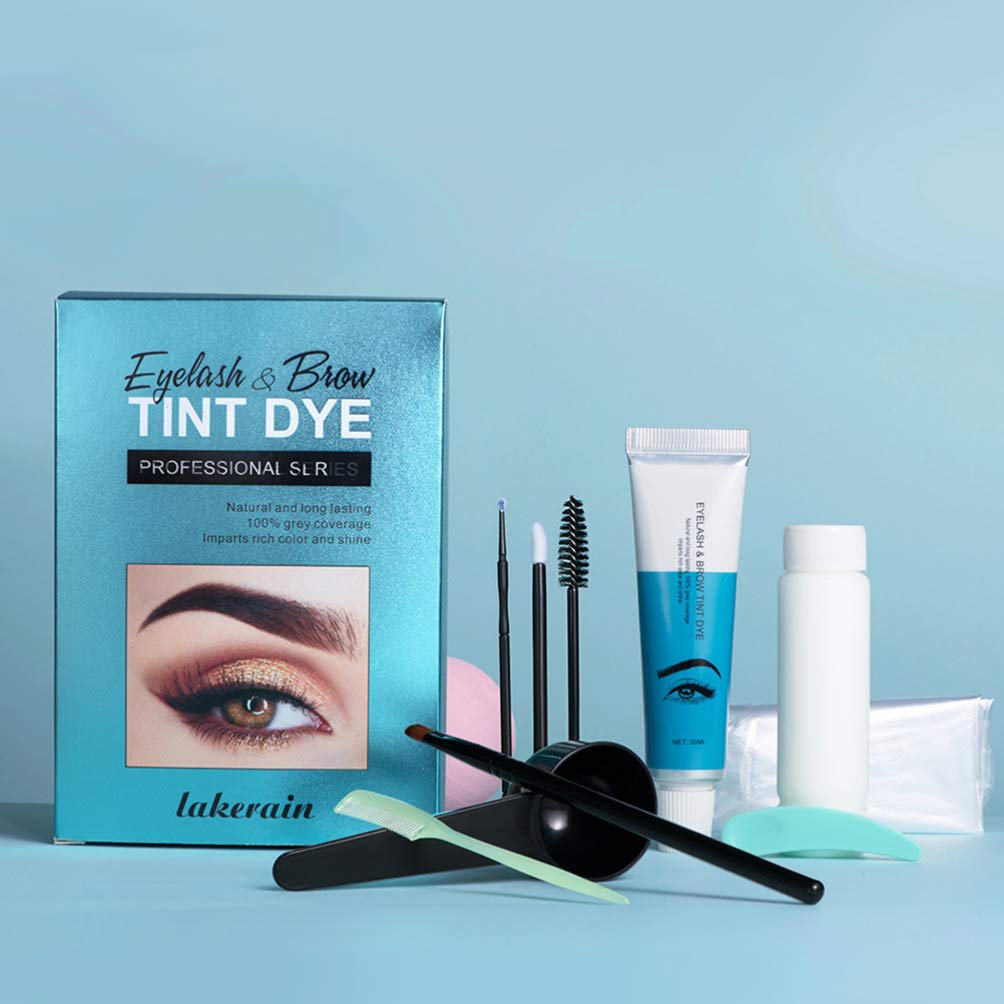 Lash Lurrose Eyebrow Colour Dye Kit with Comb Gel 1 Set Maroon, фото №3