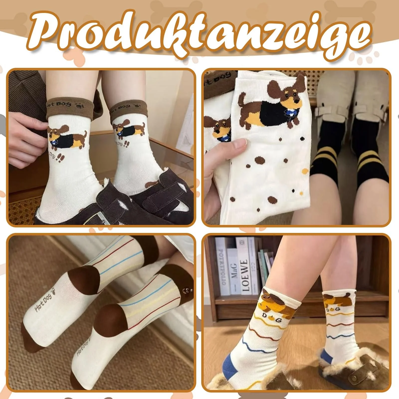 Шкарпетки Такса з малюнком тварин, Кольорові, 5 пар, фото №7 Шкарпетки Такса з малюнком тварин, Кольорові, 5 пар, фото №7