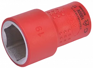 Торцевая головка SW-STAHL 05520L-19 3/8 19 мм VDE - Фото 1