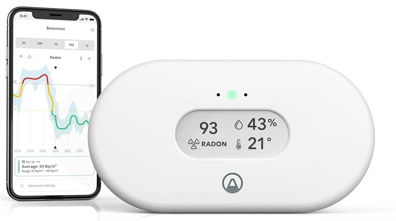 Детектор радону  та якості повітря Airthings View Radon 2989 Білий, фото №1