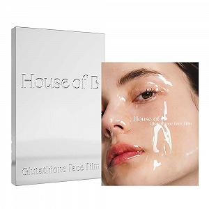 Набор пленок для лица 2-Step House of B Glow Glutathione для уменьшения морщин и улучшения тона кожи с 3 корейскими масками - Фото 1