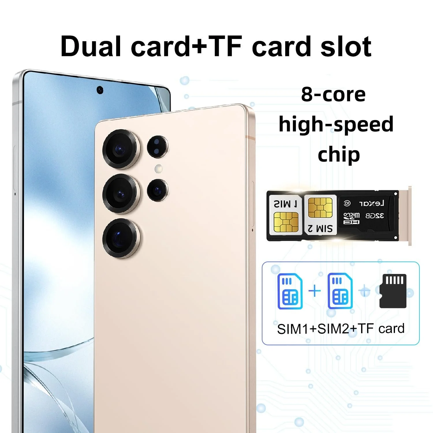 Смартфон 8-Core 4G LTE 4GB+64GB 6,52" 5 Мп+13 Мп Champagne, фото №4