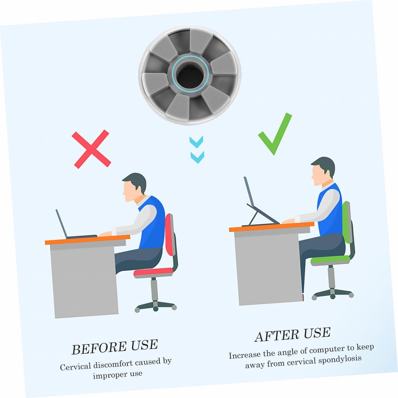 Підставка для ноутбука алюмінієва Gatuida Регульована по висоті для Ultrabook та ноутбука, 2 шт, фото №4