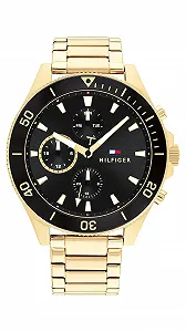 Часы Tommy Hilfiger Кварцевый Multi Dial Мужской 1791919 Золотистый - Фото 1