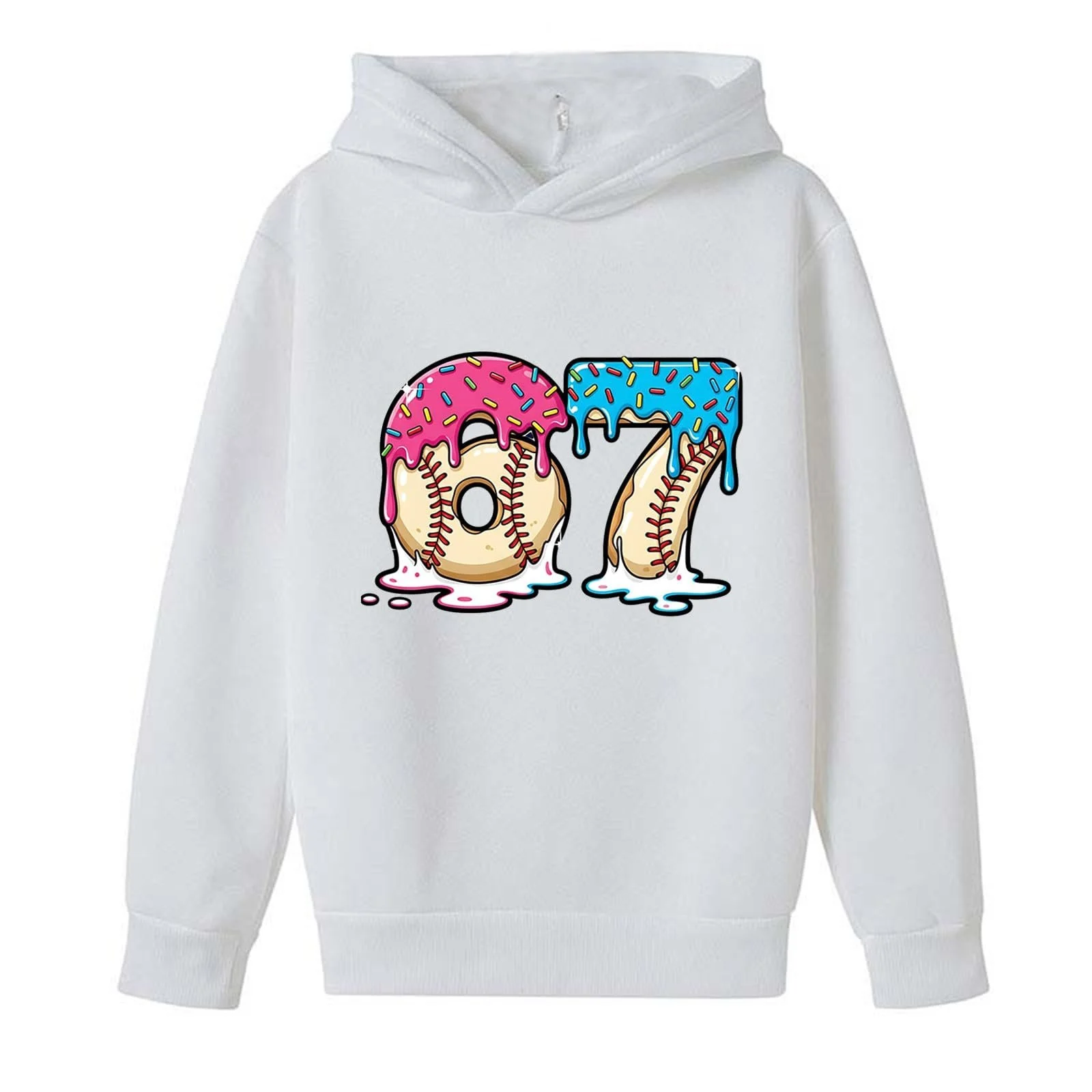 Толстовка для девочки, детская повседневная модная толстовка с капюшоном, детская толстовка с принтом, уютный теплый дышащий удобный пуловер для игр и отдыха, рубашка с длинными рукавами, куртка, фото №3