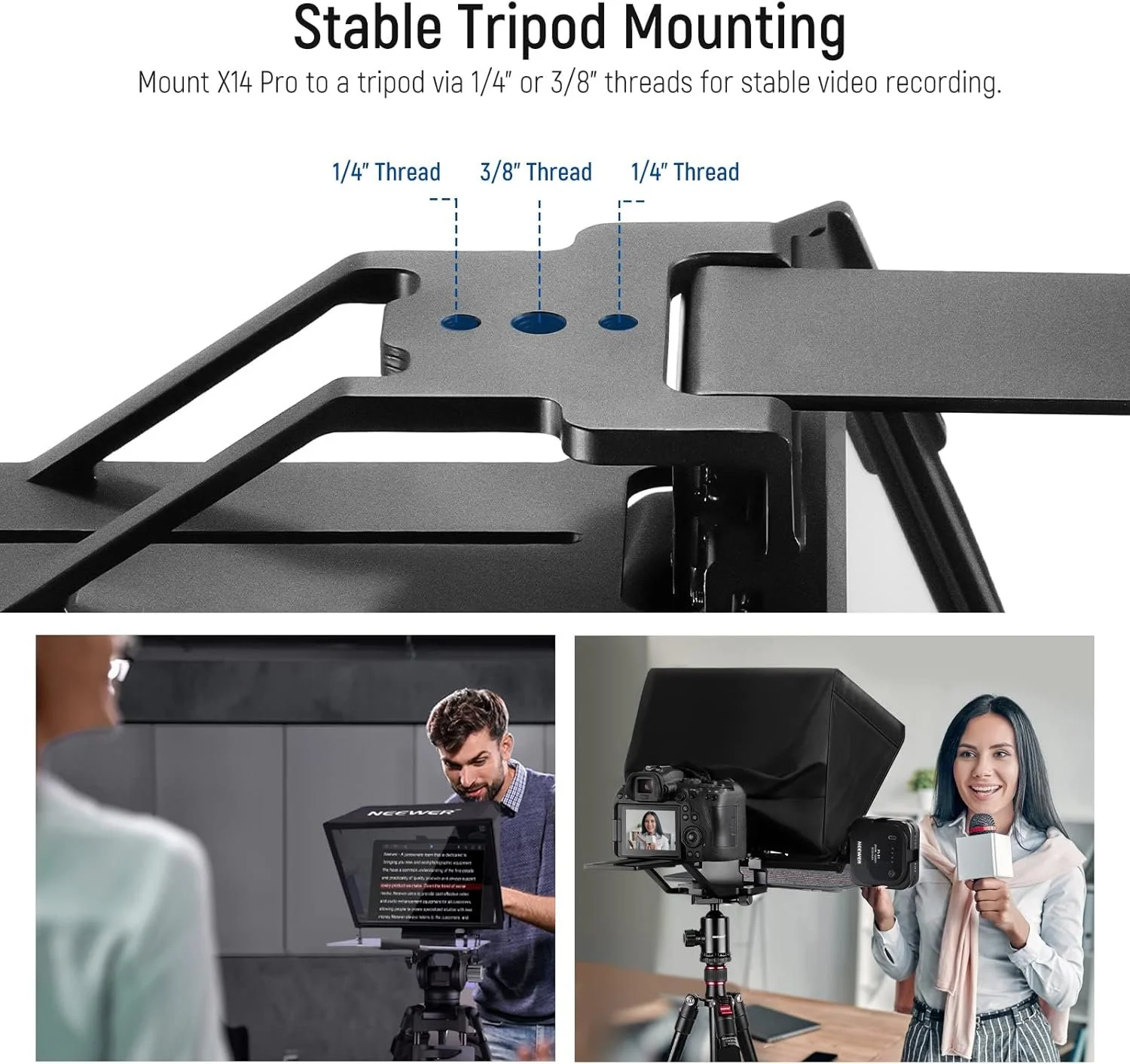 Телесуфлер NEEWER X14 PRO Чорний, фото №5