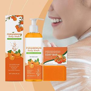 Набор для душа Kaki гель и мыло дезодорирующие с хурмой 1 комплект synthetic.ua - Фото 1