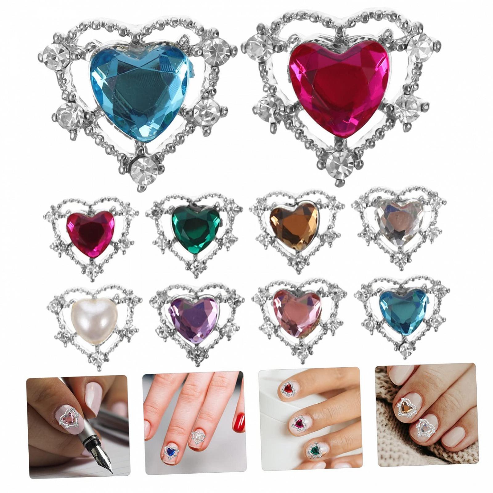 Прикраса для нігтів VILLCASE Прикраса для нігтів Серце Підвіска, фото №5