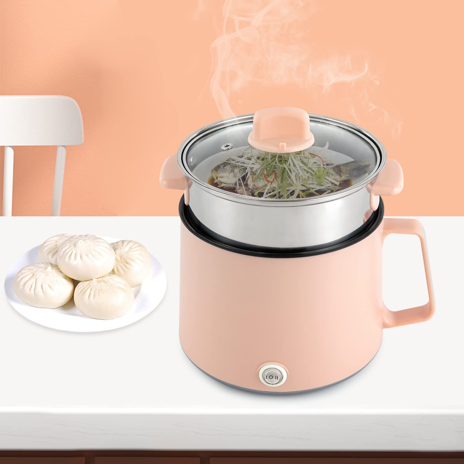 Мультиварка Non-Stick 1.7 L Рожева, фото №6 Мультиварка Non-Stick 1.7 L Рожева, фото №6