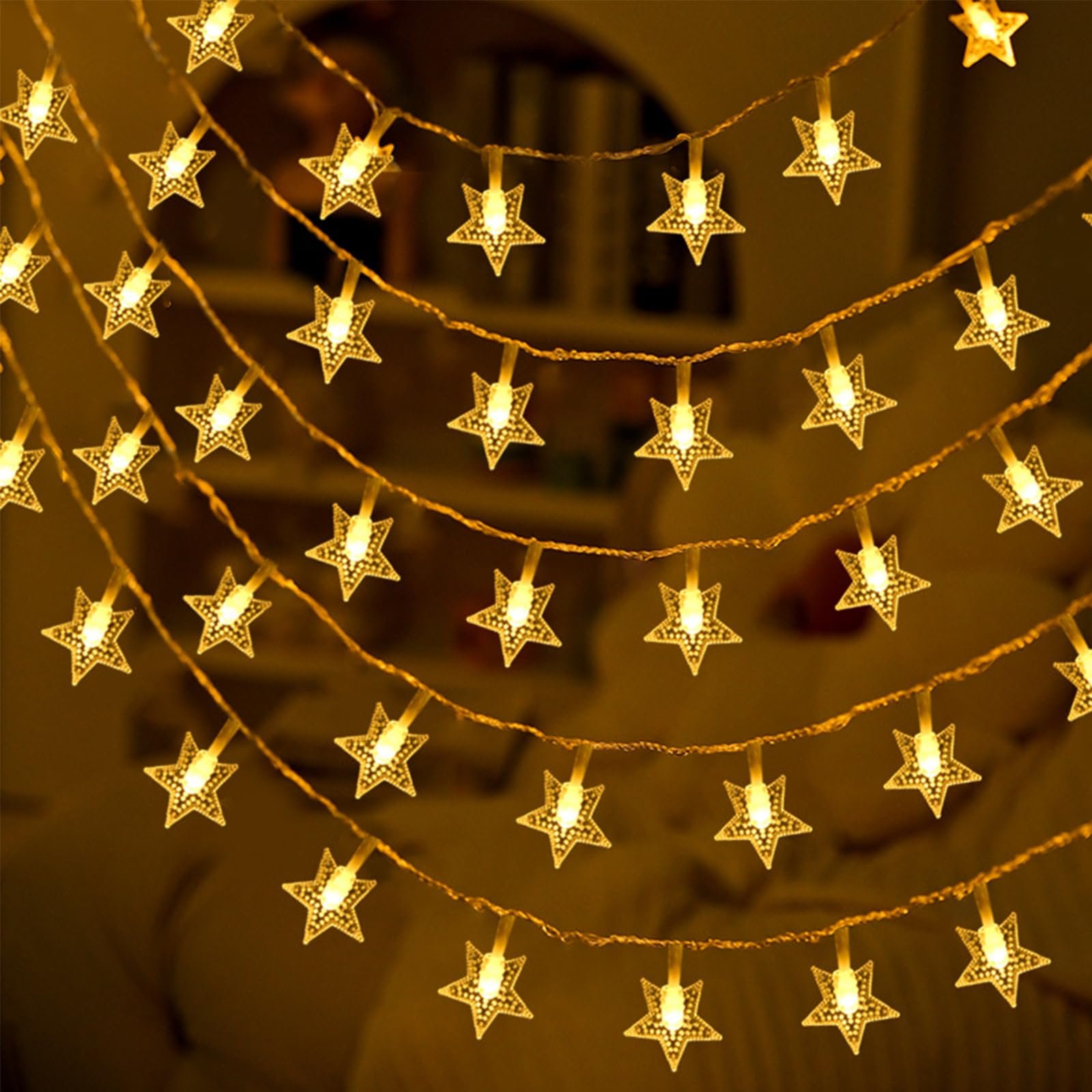 Гирлянда ENLACE Звезды 3 м, 20 LED, теплый белый, фото №1