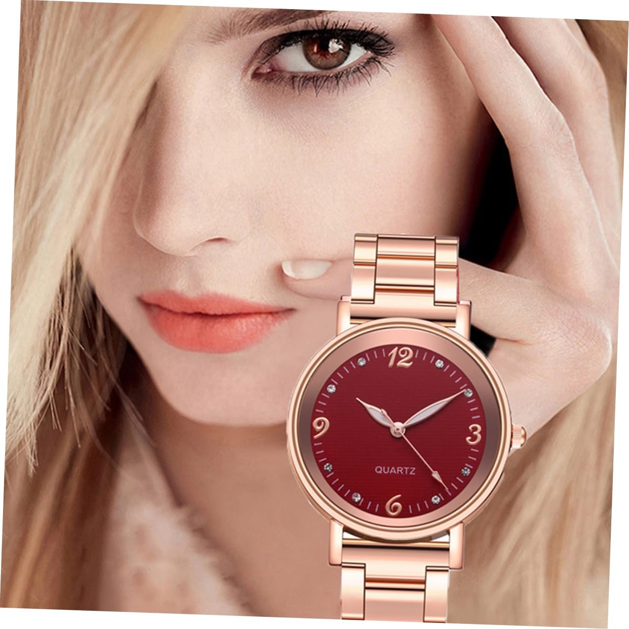 Женские наручные часы LIFKOME с окошком, люминесцентные, кварцевые, модные и дизайнерские, для дочери, жены, матери или подруг, фото №5