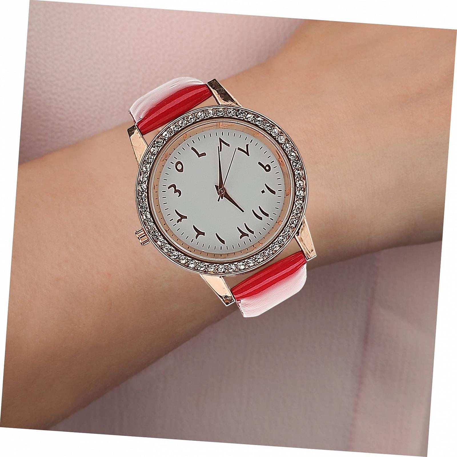 Женские часы LIFKOME с PU ремешком, регулируемые, женские часы с блестками, простой и элегантный дизайн, фото №2
