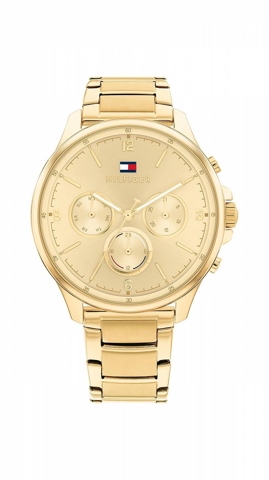 Женские Кварцевые Часы Tommy Hilfiger Multi Dial 1782452 Золотой, фото №1