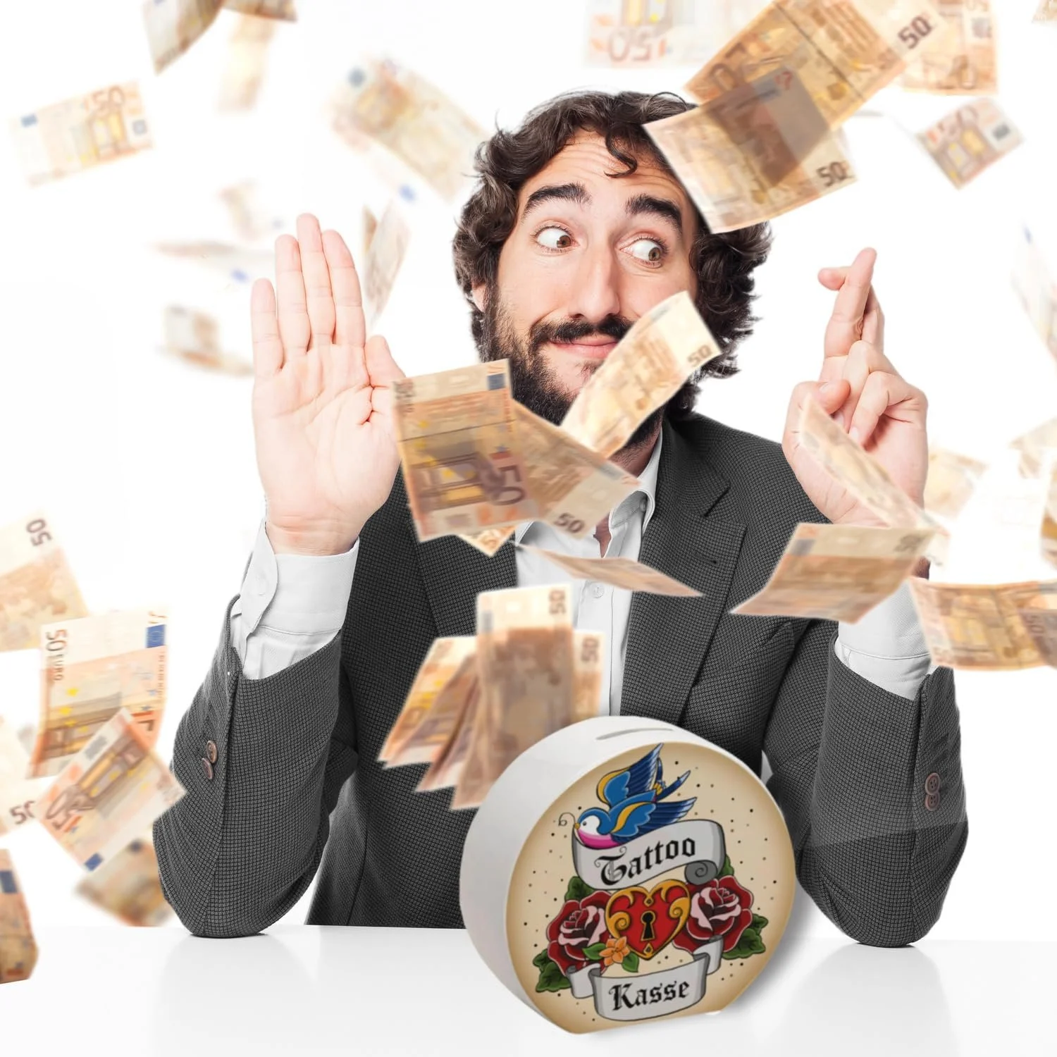 Скарбничка Керамічна Tattoo Каса Декоративна, фото №7