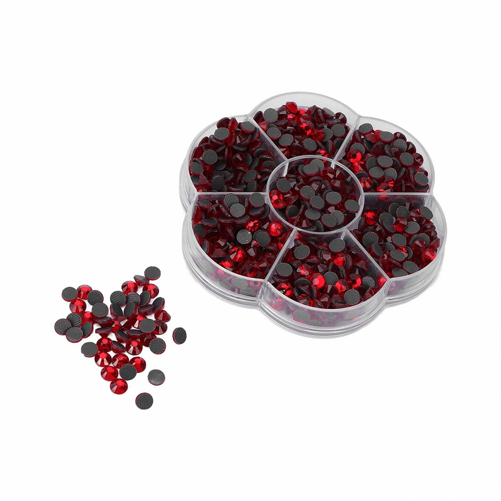 Стрази Плоскі JM201 Каміння Кришталеві для Нігтів, Телефону (Червоний) 1000 штук, фото №5