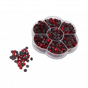 Стрази Скляні Прозорі JM201 Червоний - Фото 1