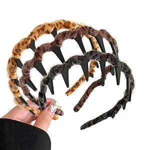 Набір з 3 елегантних текстурних жіночих обручів для волосся - Фото 1