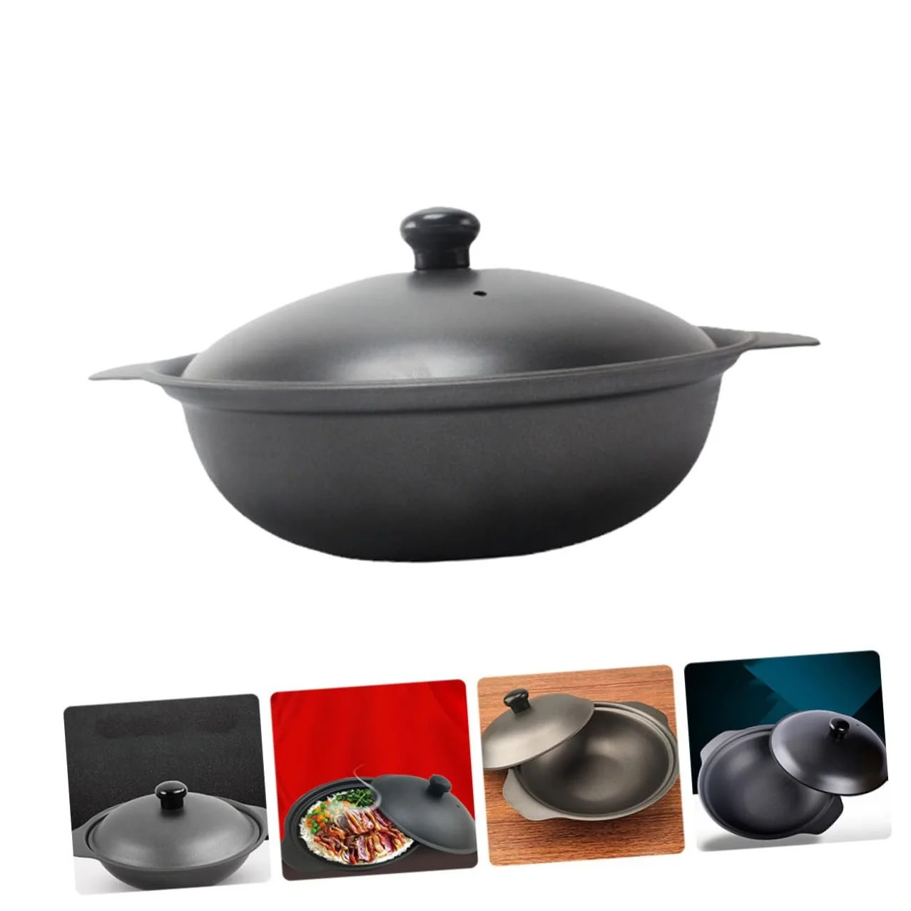 Горщик для рису чавунний з кришкою, фото №5