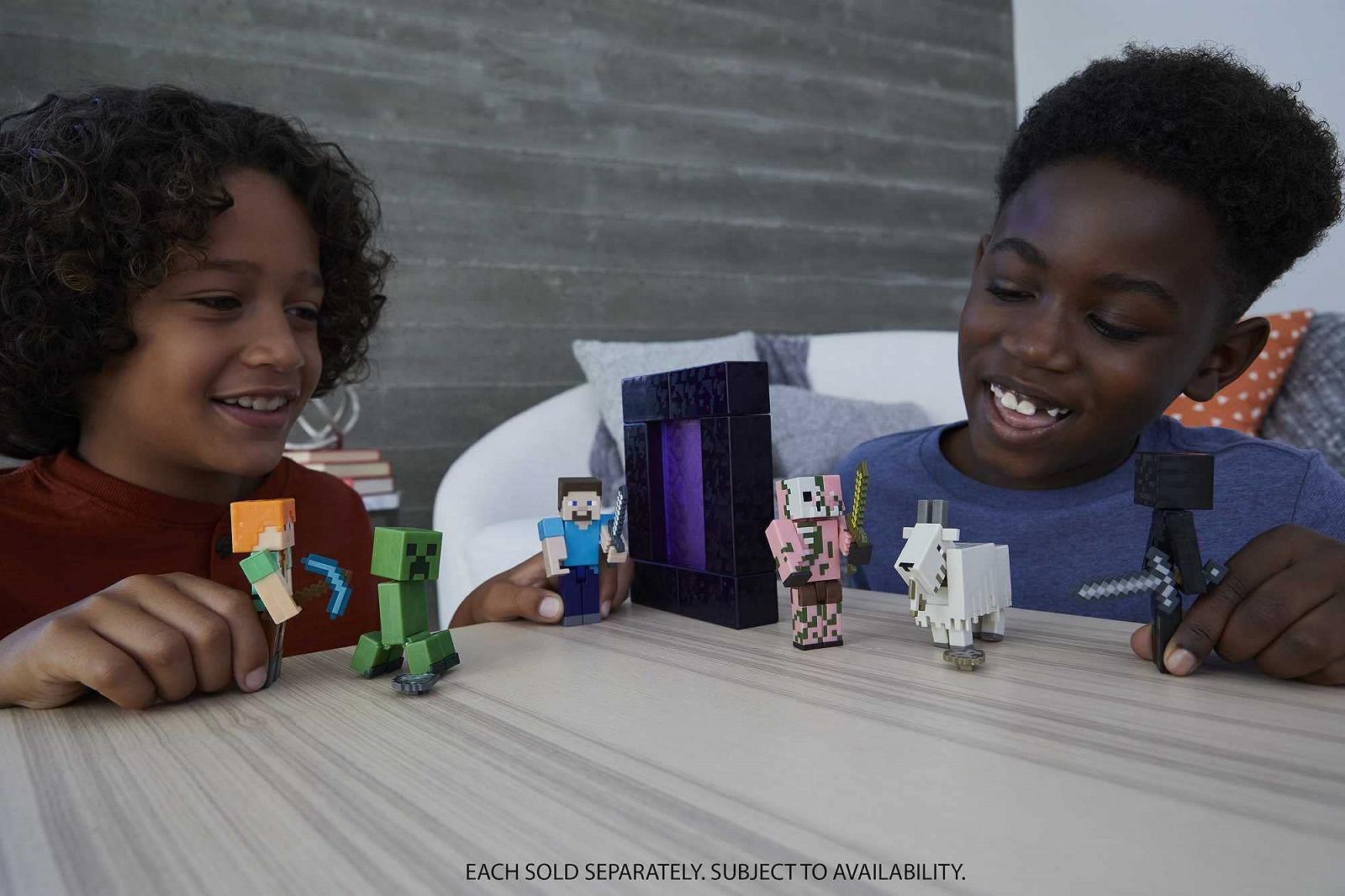 Фігурка Mattel Minecraft HDV15 Коза, близько 8 см, з 1 будівельним елементом та аксесуарами, фото №2